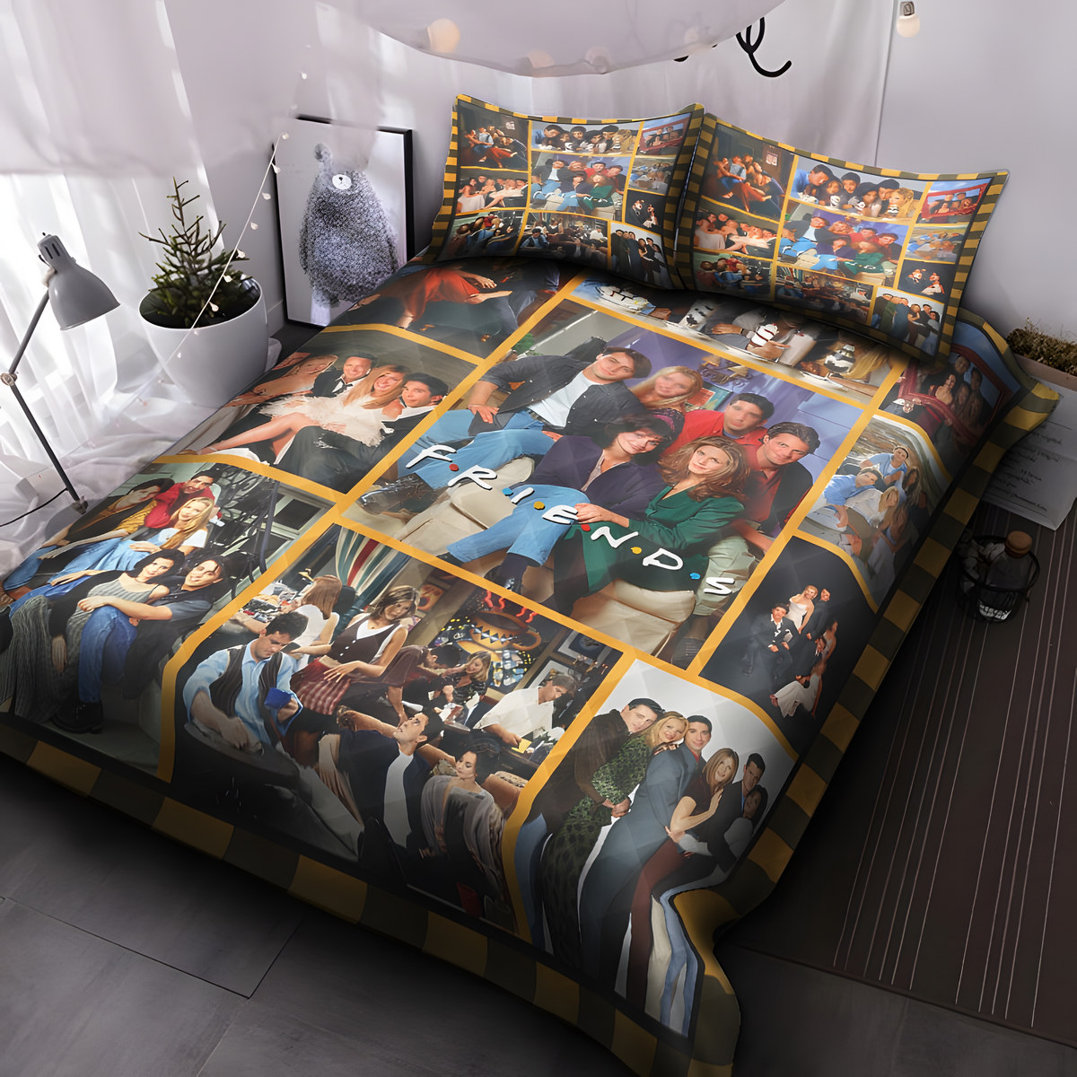 Friends Tv Show Quilt Bedding Set