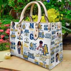 North Carolina A&t Aggies Nc Leather Handbag