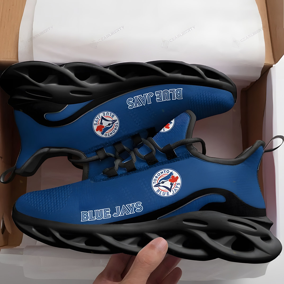 Toronto Blue Jays Black Max Soul Shoes