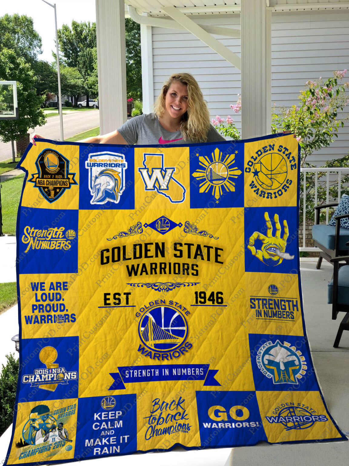 Golden State Warriors Quilt 1 Golden State Warriors Quilt