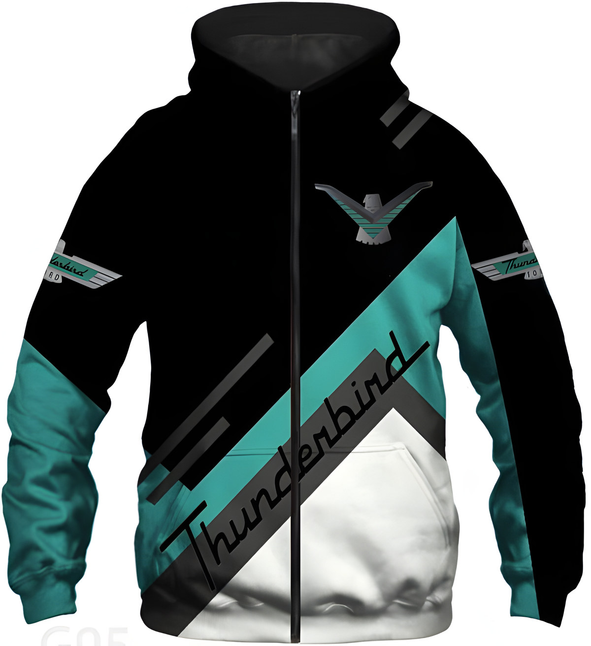 Ford Thunderbird Zip Hoodie 3D