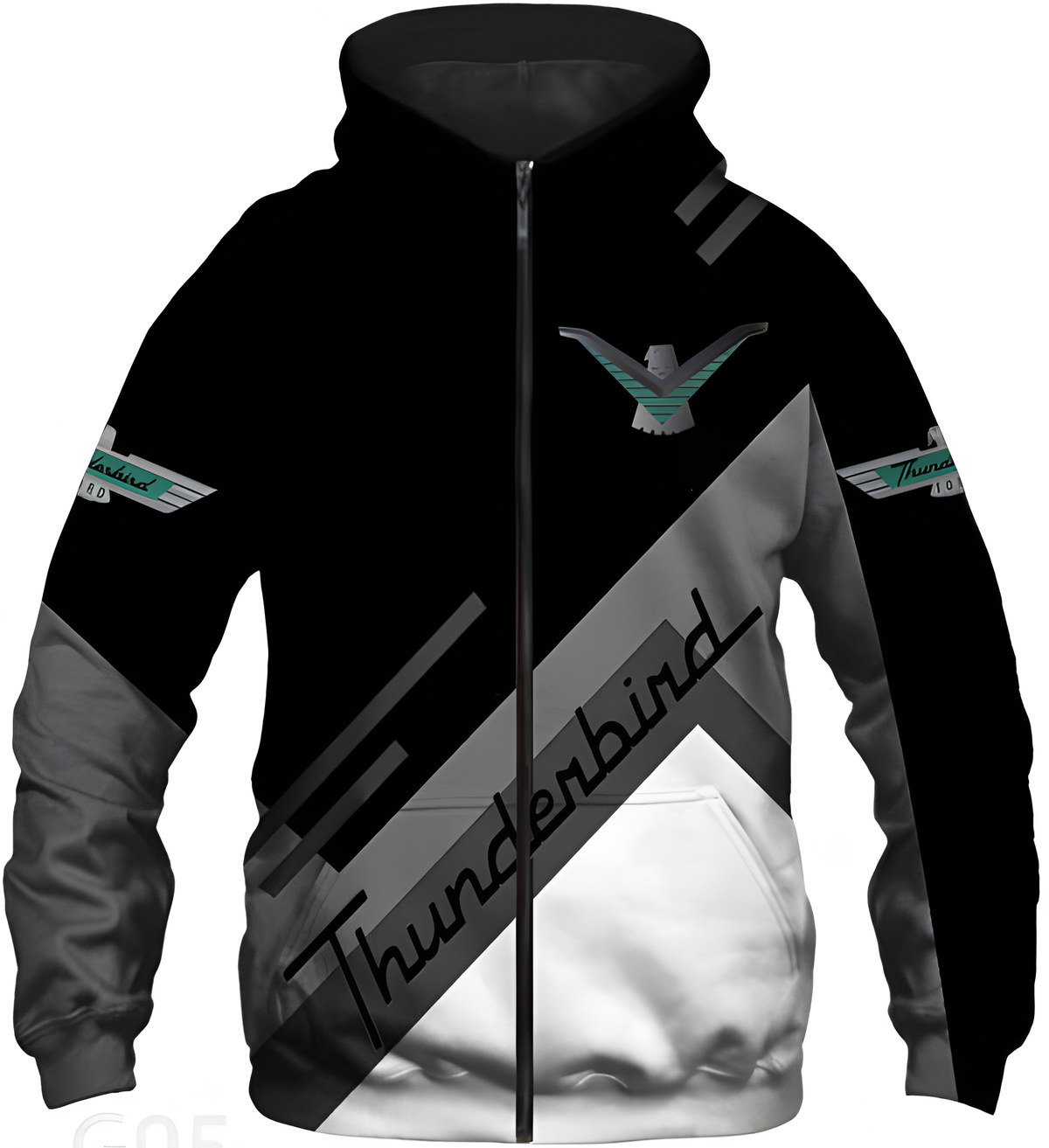 Ford Thunderbird Zip Hoodie 3D
