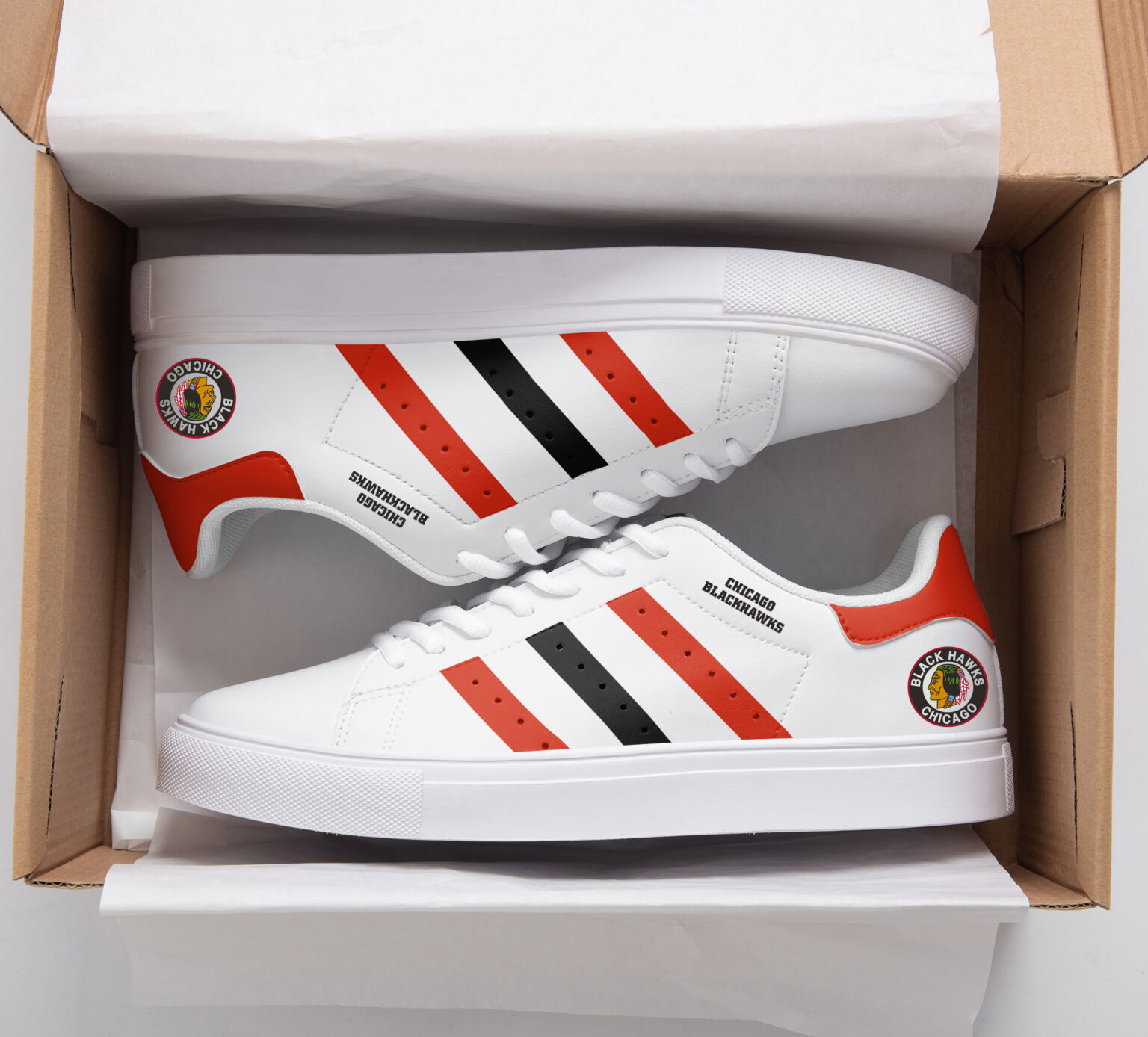 Chicago Blackhawks Stan Smith Shoes 1 Chicago Blackhawks Stan Smith Shoes