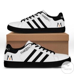Maroon 5 A 2 Black White Stan Smith Shoes