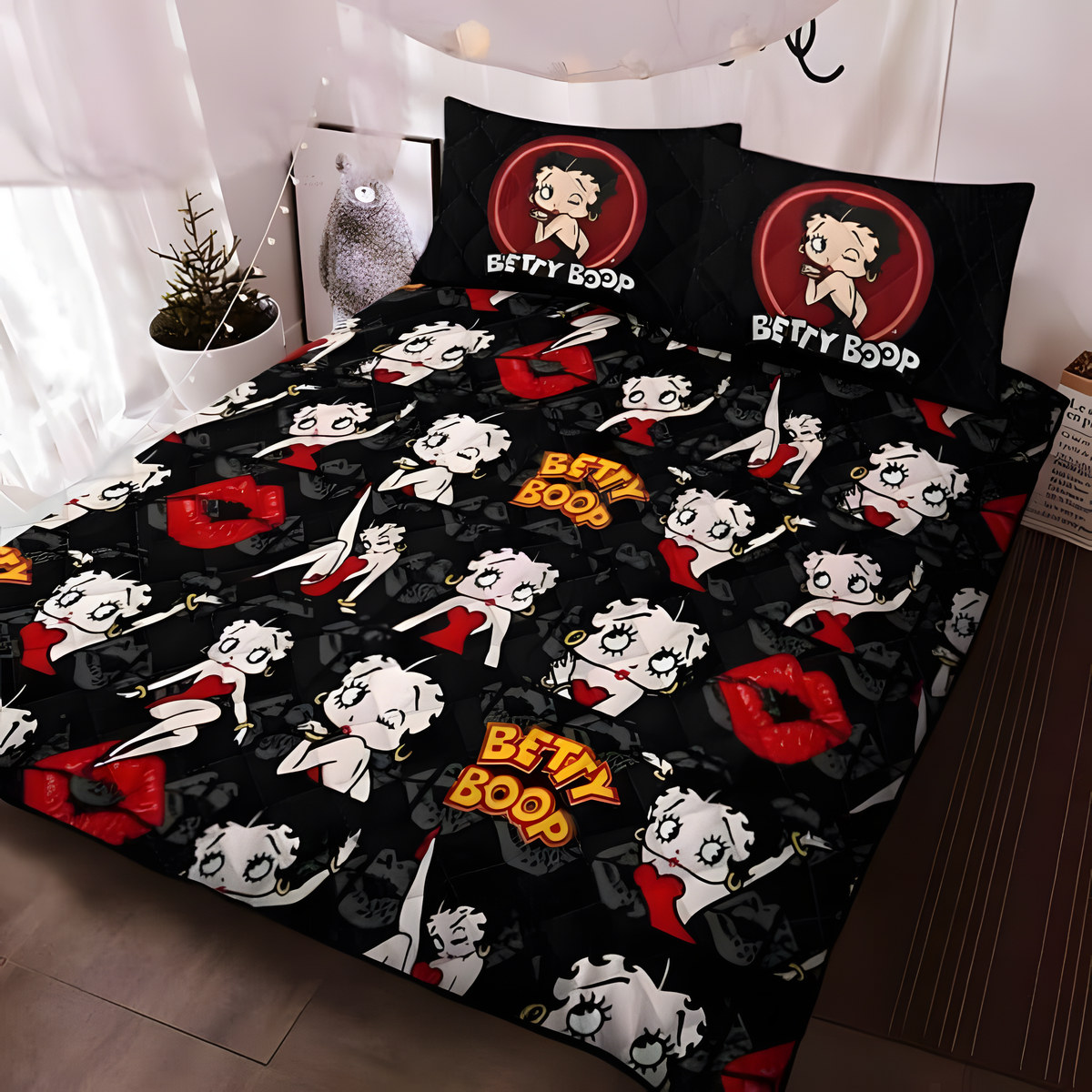 Betty Boop Love A 0 Quilt Bedding Set