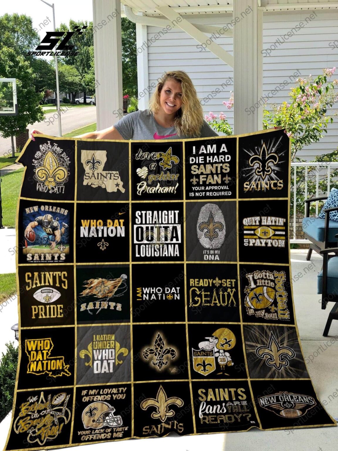 New Orleans Saints Quilt 1 New Orleans Saints Quilt
