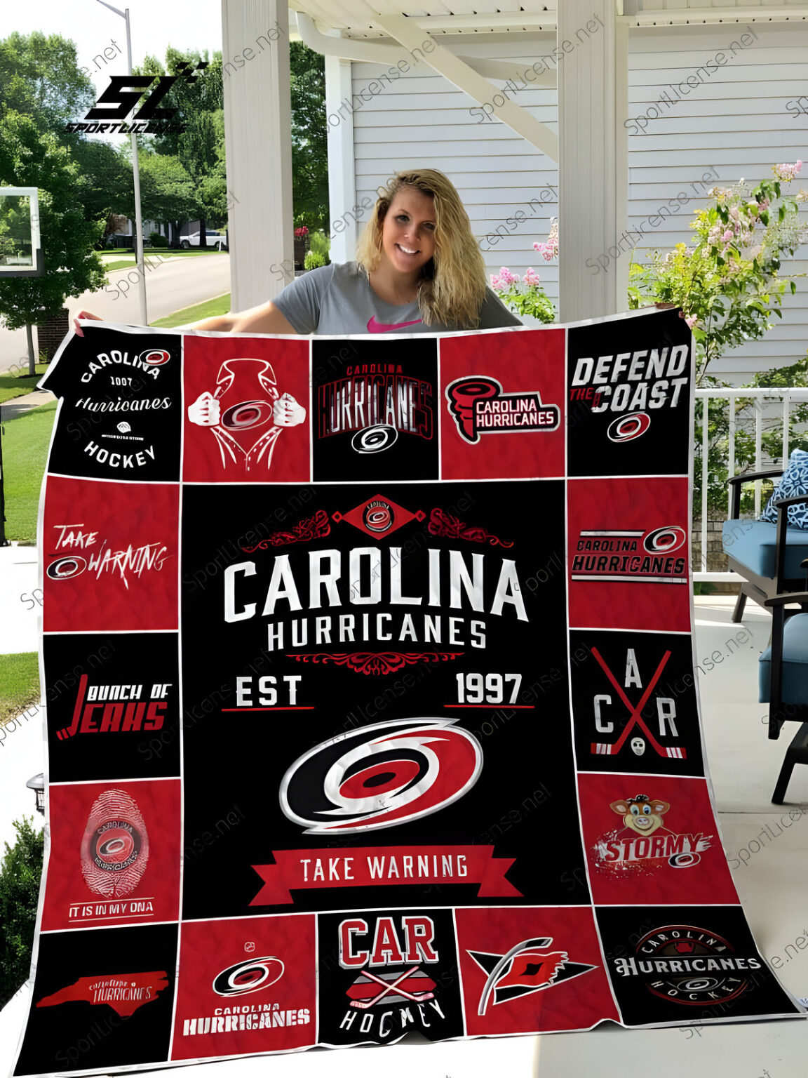 Carolina Hurricanes Quilt 1 Carolina Hurricanes Quilt