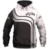 San Antonio Spurs Zip Hoodie 3D