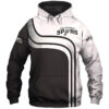 San Antonio Spurs Zip Hoodie 3D