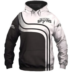 San Antonio Spurs Zip Hoodie 3D