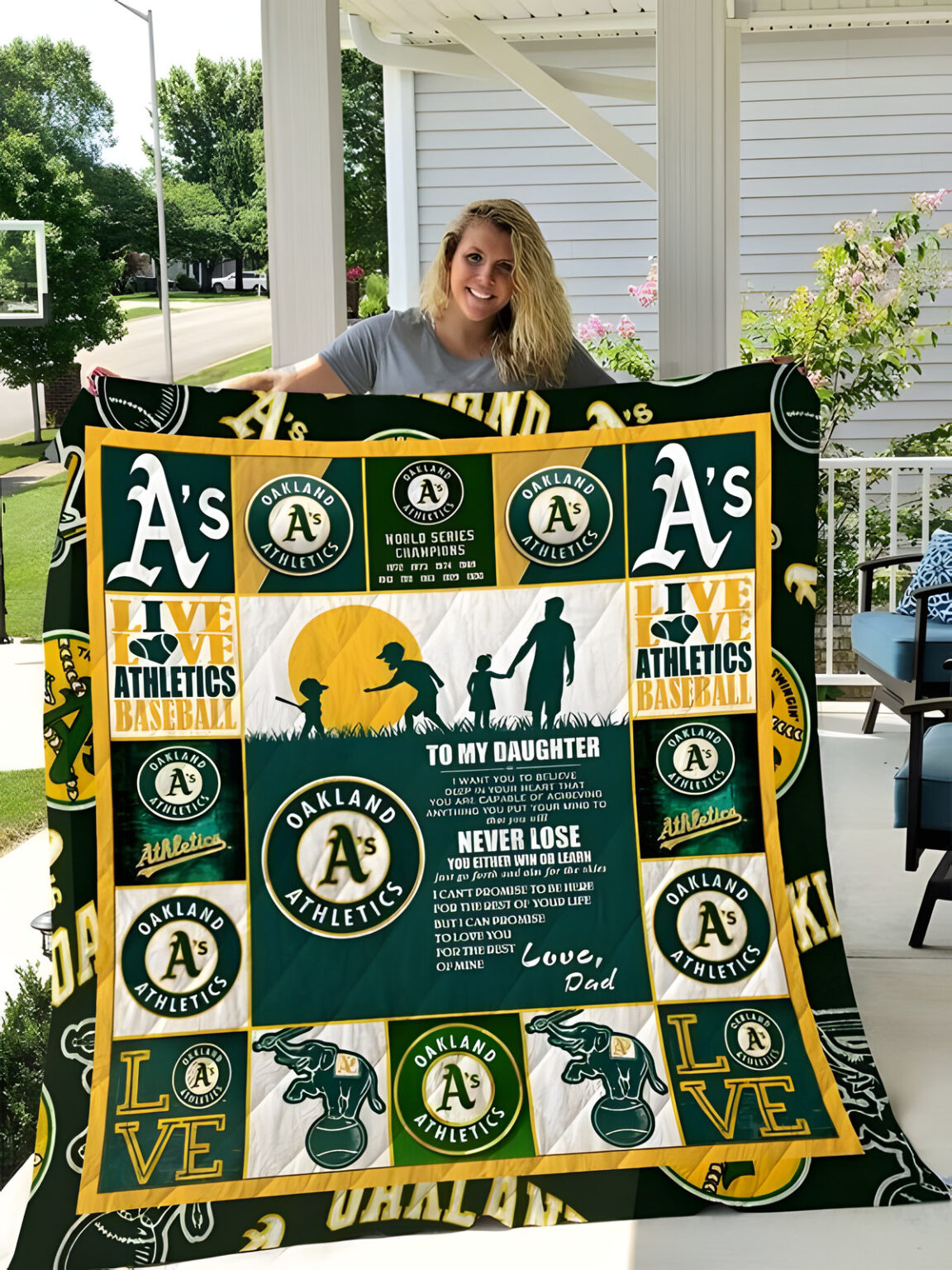 Oakland Athletics Quilt 1 Oakland Athletics Quilt