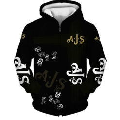 Ajs Motorcycles Love Zip Hoodie 3D