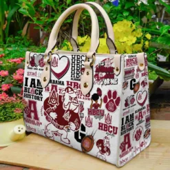 Alabama A&m Bulldogs 4 Leather Handbag