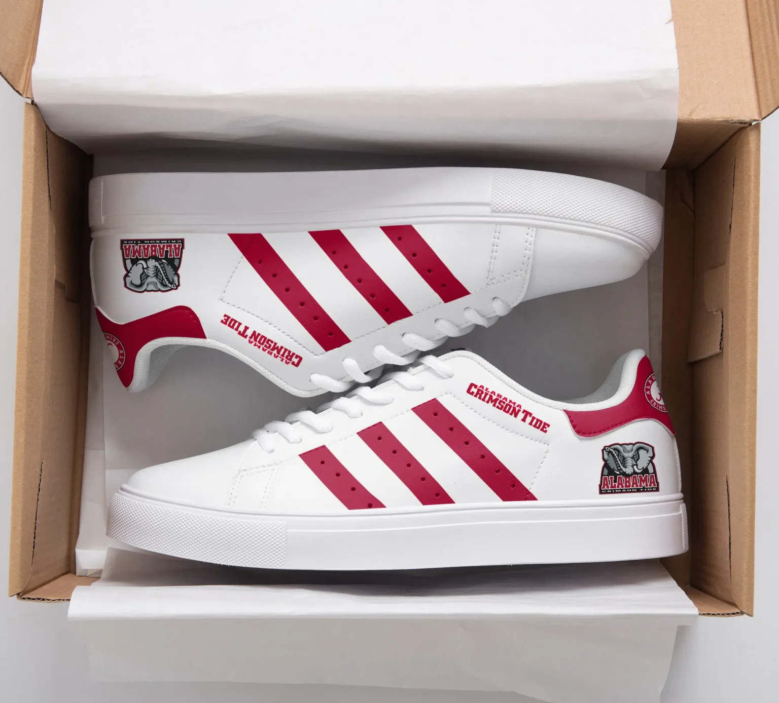 Alabama Crimson Tide 2 Stan Smith Shoes 1 Alabama Crimson Tide 2 Stan Smith Shoes