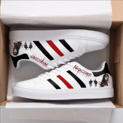 Alice Cooper Red Stan Smith Shoes
