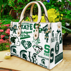 Michigan State Spartans Leather Handbag