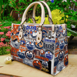 Edmonton Oilers Leather Handbag