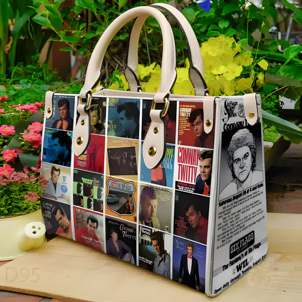 Conway Twitty Leather Handbag