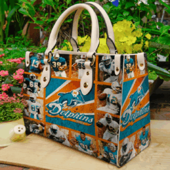 Miami Dolphins Leather Handbag