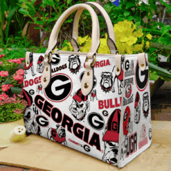 Georgia Bulldogs A 1 Leather Handbag