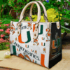 Miami Hurricanes Love A 1 Leather Handbag