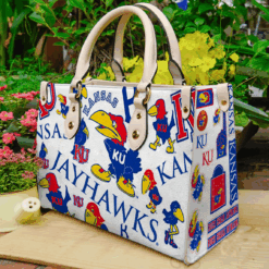 Kansas Jayhawks Leather Handbag