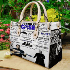 Johnny Cash 2 Leather Handbag