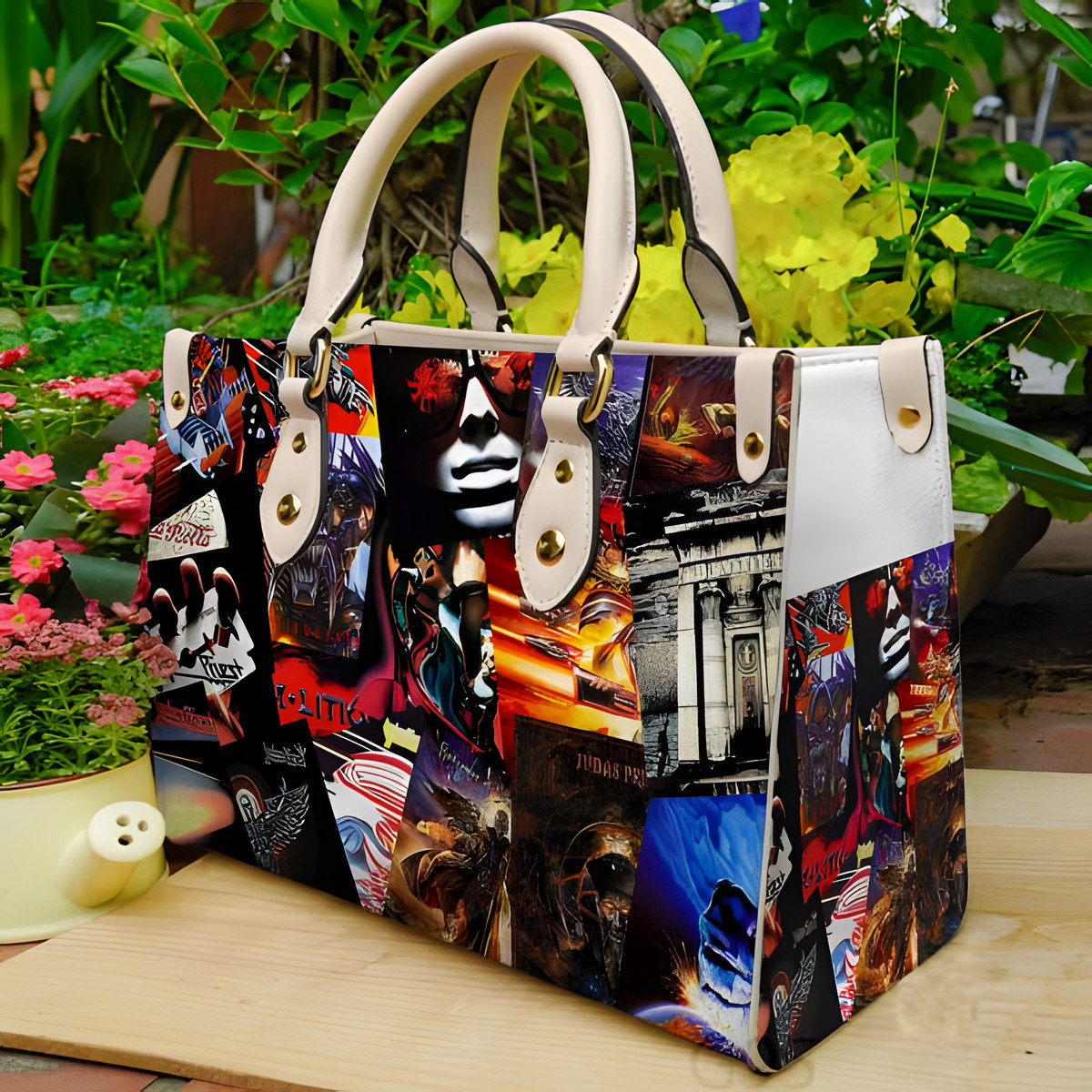 Judas Priest Leather Handbag