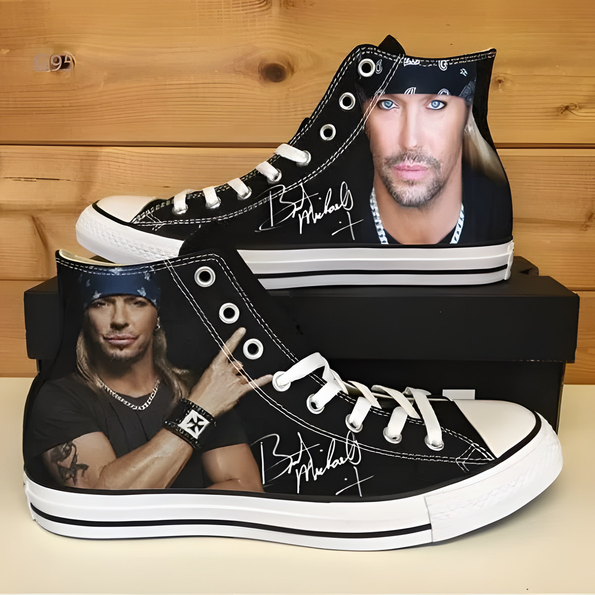 Bret Michaels High Top Shoes