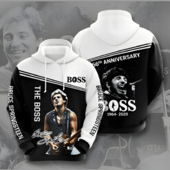 Bruce Springsteen Zip Hoodie 3D