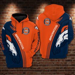 Denver Broncos 0Gg Zip Hoodie 3D