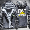 Caterpillar White Fleece Jacket