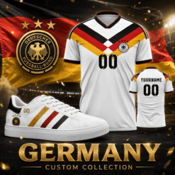 Germany Custom Name Soccer Jersey Shirt and Stan Shoes