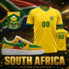 South Africa Custom Name Soccer Jersey Shirt and Air Force Shoes