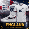 England Custom Name Soccer Jersey Shirt and Air Force Shoes