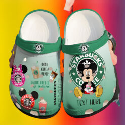 Starbucks Coffee Mickey Mouse Soft Clogs