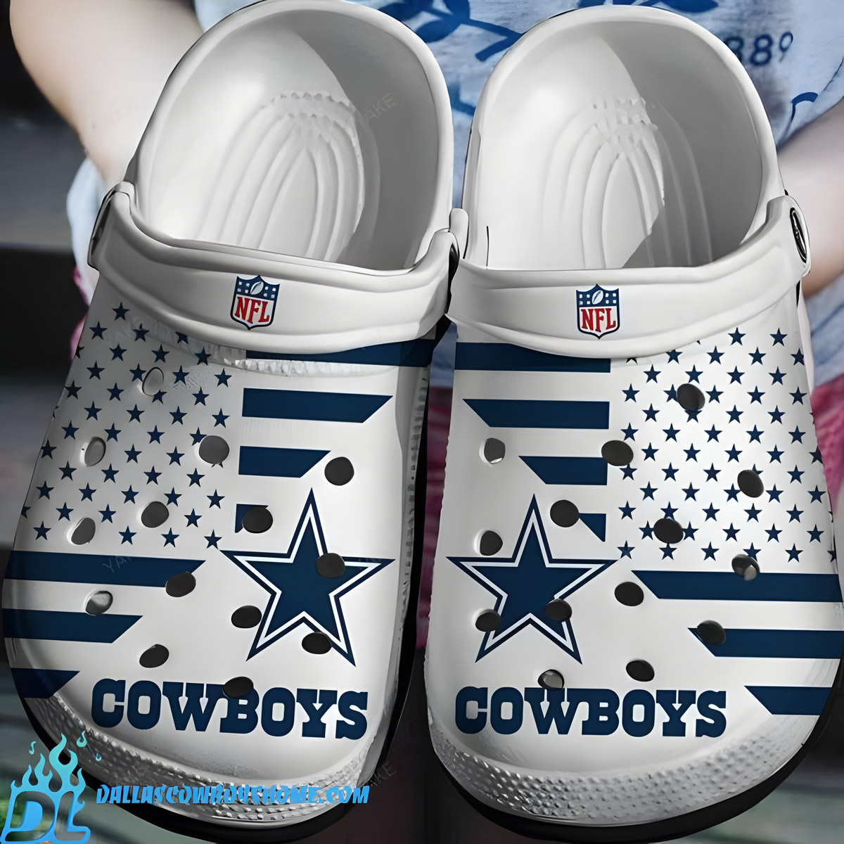 Dallas Cowboys 2 Soft Clogs