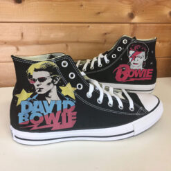 David Bowie 2 High Top Shoes