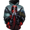 Deadpool Zip Hoodie 3D