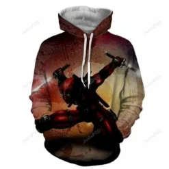 Deadpool Zip Hoodie 3D