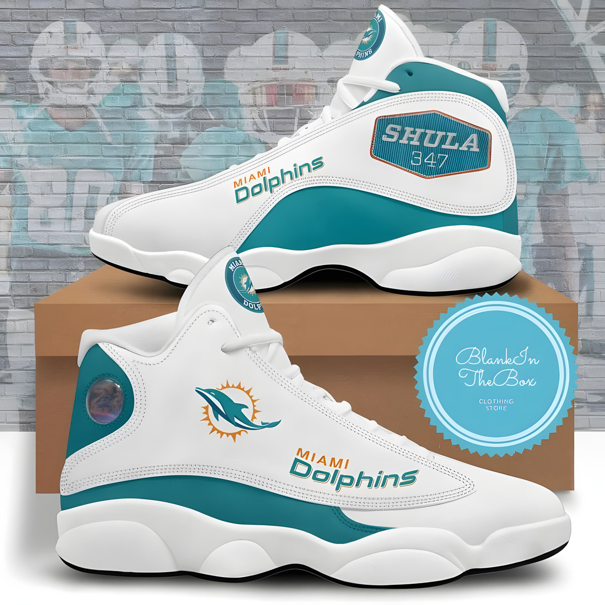 Miami Dolphins Jordan 13 Shoes