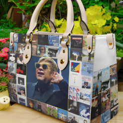 Elton John 2 Hand Leather Handbag