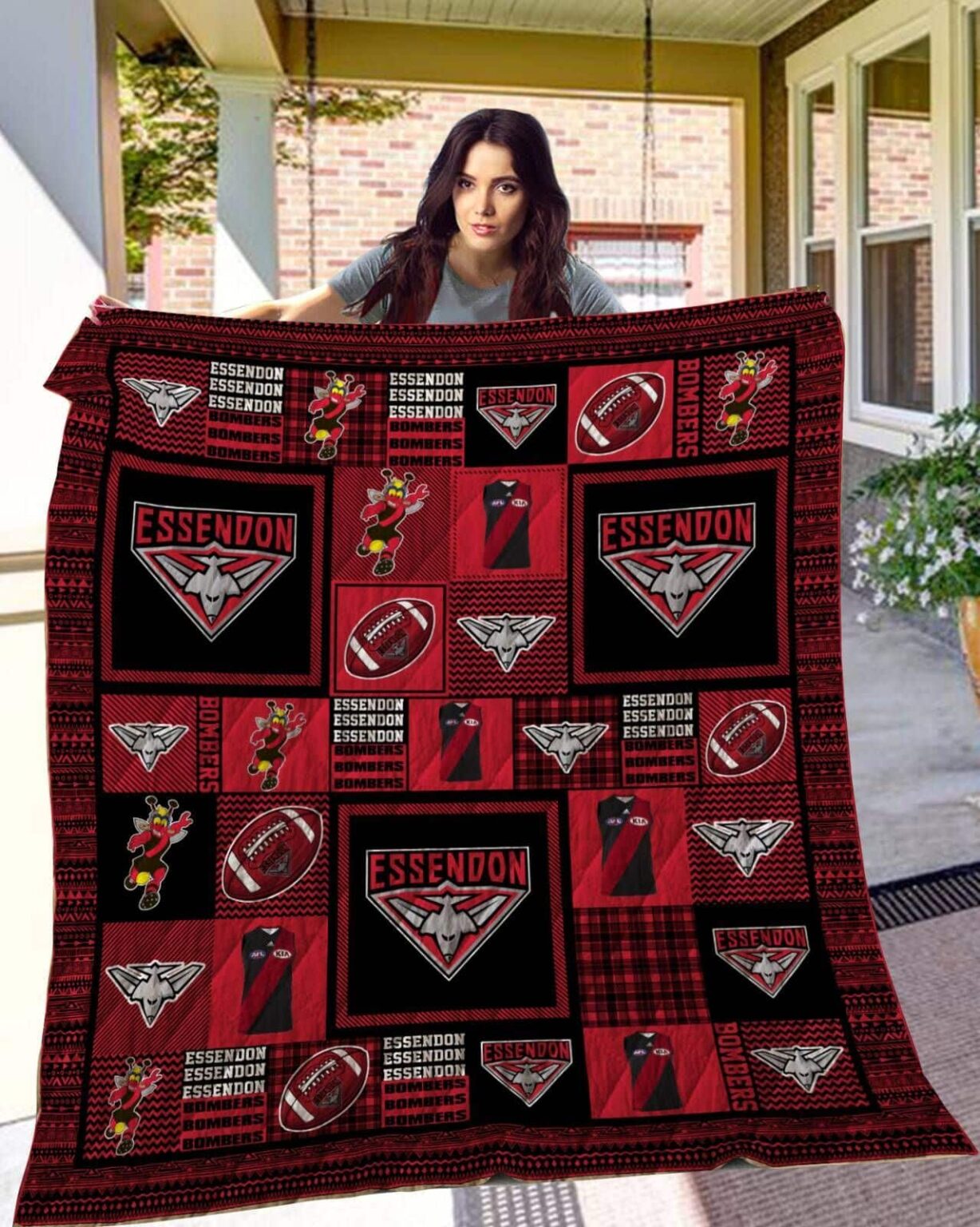 Essendon F.C Quilt 1 Essendon F.C Quilt