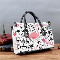 Flamingo Leather Handbag