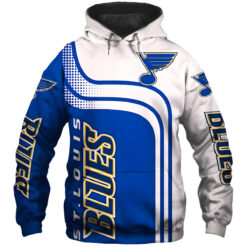 St. Louis Blues Zip Hoodie 3D