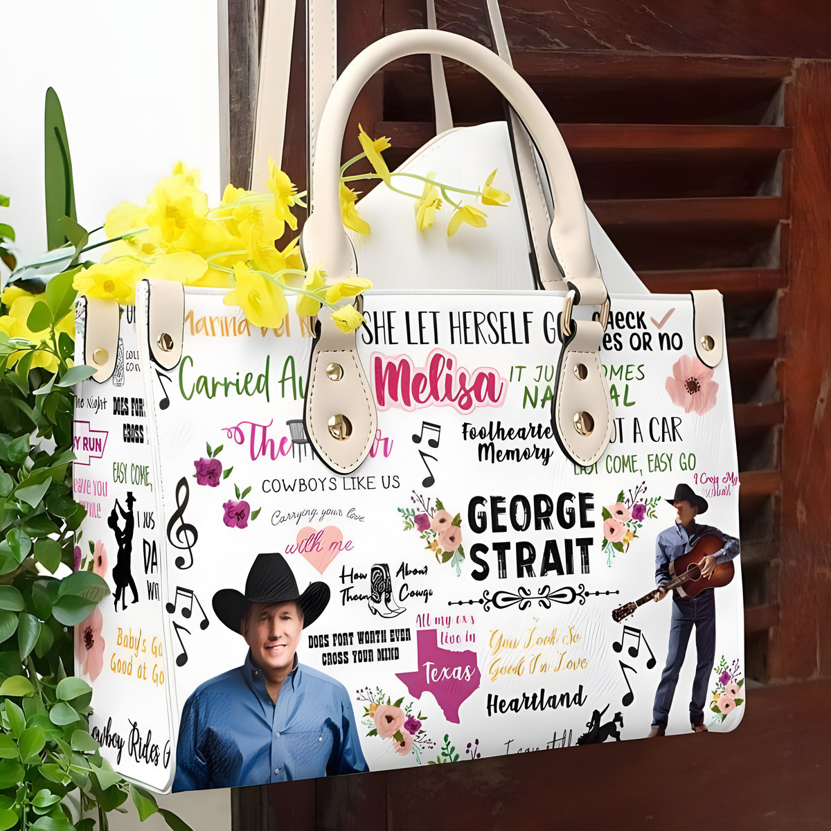 George Strait Custom Leather Handbag