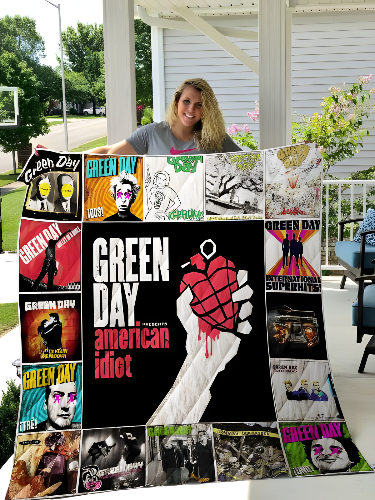 Green Day Band Quilt