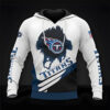 Tennessee Titans 1 Zip Hoodie 3D