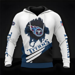 Tennessee Titans 1 Zip Hoodie 3D