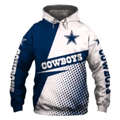Dallas Cowboys Zip Hoodie 3D